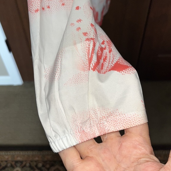 Adidas Medium Windbreaker With Hidden Hood Like New - Picture 4 of 11